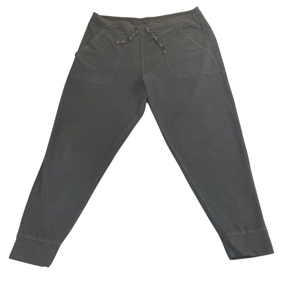 Patagonia Synchilla Fleece Joggers Women L Black STY22000 Comfort Stretch Cozy